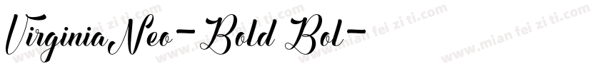 VirginiaNeo-Bold Bol字体转换
